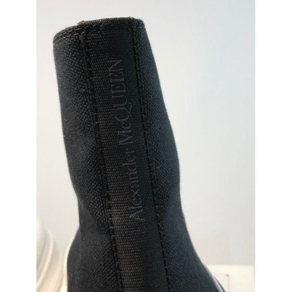 Alexander Mcqueen Black Tread Slick Boot Sneakers Size Eu:40.5 - Picture 8 of 12